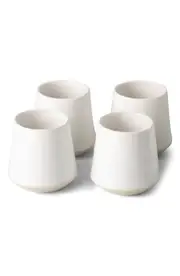 Fable The Cups Set of 4 Cups in Speckled White at Nordstrom One Size