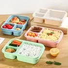 Leak-proof Lunch Boxes Reusable Bento Box Set Containers for Adults Kids 3