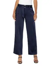 Liverpool Los Angeles Belted Paperbag Waist Wide Leg Pants