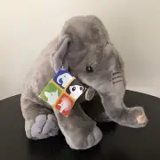 Wild Republic Gray Asian Elephant Plush Realistic Stuffed Animal With Tag