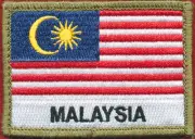 Malaysia Flag - USP Militaria Patch Patches