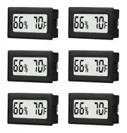6 Pack Mini Small Digital Hygrometer Thermometer Indoor Temperature and Humidity