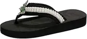 [Generic] Flip Flop Sandals for Women Flat Slippers Flat Shoes Retro Sandals Women's Flip Flops Leather Sandals Men