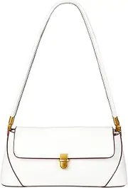 [NahiAoo] Shoulder Bag for Women Small Shoulder Purses Leather Vintage Retro purse Womens Black White Shoulder Purses Handbags