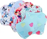 UTHCLO 6pcs Washable Aunt Towel Pad Mama Women Sanitary Pads Sanitary Towels Nursing Mat Washable Sanitary Napkin Sanitary Napkins Reusable Menstrual Pads Panty Liners Bamboo Carbon Fiber