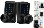 Keyless Entry Door Lock with Code, Keypad Door Lock with Matte Black 2Pack
