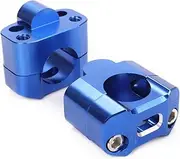 Motorcycle Handlebar Risers CNC Alloy 7/8" to 11/8" 28mm 22mm Universal Fat Bar Handlebar Riser Clamps Taper Handlebar ATV Motorcycle Accessories Dirt Bike Handle Bar Clamp Riser(Blue)
