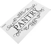 VALICLUD 1 Sheet Pantry Sign Wall Sticker Waterproof Sign for Storage Room Wall Decal Laundry Room Kitchen Accessory Pantry Sticker for Door