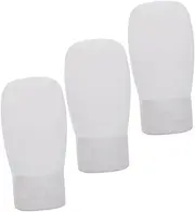 Healeved 3Pcs Refillable Travel Toiletry Bottles Squeezable Leakproof Shampoo and Lotion Containers for Convenient Liquid Storage for Travel and Home Use