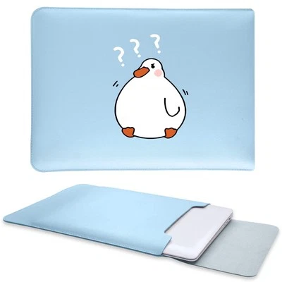 Cartoon Duck Laptop Sleeve Case for MacBook Pro 14'' 2021(A2442),Soft Leather...