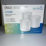 TP-Link Deco AX5000 Wi-Fi 6 Dual-Band Mesh System 3pk New and Sealed