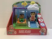 Cocomelon Lane -Sunny Splash Swing Playset & Cody Figure Netflix Connect W/Lane