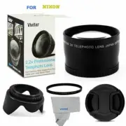 55MM 2.2X TELEPHOTO + HD UV FILTER +LENS HOOD + CAP FOR NIKON D3400 D3500 D5600