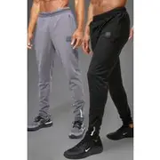 Mens Multi Man Active Gym Performance Jogger 2 Pack