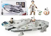 Star Wars Millennium Falcon Toybox Play Set 3+ Toy Plane Gift Rey BB-8 Gun Ship