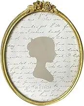 Sunlit Vintage Picture Frame 8x10 Inch, Oval Antique Photo Frames with Glass Front, Luxury Photo Display, Tabletop Wall Hanging, Gift Ideas, Golden Rose