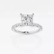 21/2 CTW Women 14K White Gold Princess Lab Grown Diamond Engagement Ring IGI