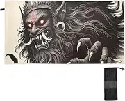 GAIGEO Shadow Black Mythic Beast Travel Beach Towel Sand Free Oversized Beach Towel Thin Beach Towels Quick Drying Beach Gifts for Women Girls 60 x 30 Inch