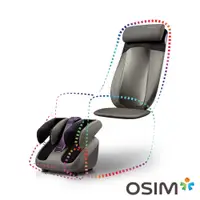 在飛比找PChome24h購物優惠-OSIM 智能DIY按摩椅 智能背樂樂2+智能腿樂樂2 OS