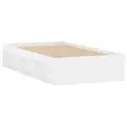 Bed Frame White 92X187 Cm Single Size pine wood Single Bed Frames