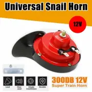 12V Red Loud Snail Horn Speaker Waterproof For Motorcycle Car Truck Boat Train