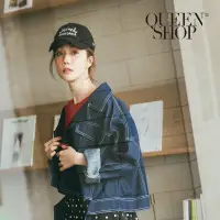 在飛比找蝦皮商城優惠-QUEENSHOP【02050216】車線剪裁造型短版牛仔外