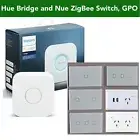 ZigBee Smart 1 / 2 Way Light Switch for Hue Bridge, Hubitat, SmartThings Automat