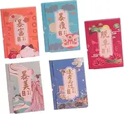GANAZONO 5Bags Facial Oil Absorption Papers Each Portable Oil Blotting Tissues for Oily Skin Control for Purse Pocket Sebum Removal