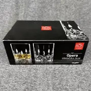 6 RCR Opera Crystal Whisky tumblers 10.14 oz 9cm Luxion Eco Crystal Glass
