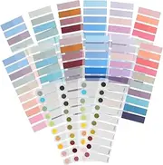 HOODANCOS Index Tags Self-Adhesive Sticky Paper for Reading Highlight Strips Small Sticky Tabs Lightweight Page Markers for Learning