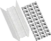 Greenhouse Repair Kit 100pcs Plant Fixing Clips Greenhouse Glazing w Type Clips Glass Pane Fixing