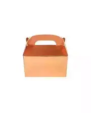 Metallic Rose Gold Treat Boxes with Handle | Gift Lolly Treat Party Favour Favor