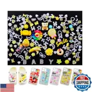 Junk Case Charms, Charms for Junk Cases Yellow Cute Decoration Bow Letter Big
