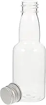 50pcs Mini Liquor Bottles - Plastic Spirit Mini Empty Reusable Airtight Shot Miniature Bottles for Party Favors Weddings