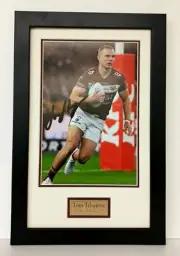 Tom Trbojevic "Turbo" Manly Sea Eagles Photo Signed Framed Memorabilia