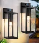 Motion Sensor Outdoor Wall Lanterns Dusk to Dawn Waterproof Porch Light Fixtures
