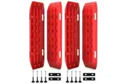 X-BULL Recovery tracks 10T 2 Pairs/ Sand tracks/ Mud tracks/ Mounting Bolts Pins Gen 2.0 -Red