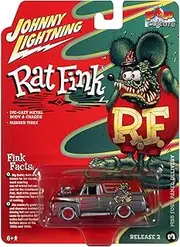 Johnny Lightning 1:64 Scale 2022 R2 Pop Culture 55 Ford Pvan Ratfink Vehicle Toy