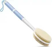 Back Scrubber anti Slip for Shower with Detachable Brush Head,19" Shower Brush w