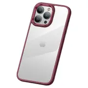Anti-Scratch Phone Case for iPhone 15 Pro Max Slim Clear PC+TPU Phone Shell with Metal Lens Frame