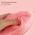 Silicone Body Exfoliating Brush Baby Bath Massage Brush Shower Scalp Scrubber