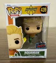 Funko Pop AQUAMAN 2022 NYCC Convention EXCLUSIVE DC Heroes 439 W/Protector