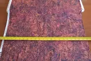 By 1/2 Yd, Rust & Brown Abstract Cotton, Benartex/Sun Stone/Nadelstern,B1013