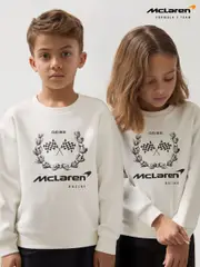 Reiss White Mya 3-9 yrs McLaren F1 Team Laurel Print Sweatshirt (AN3471) | $75