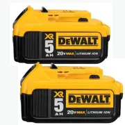 DeWALT DCB205 DCB184 18V XR 5.0Ah LI-ION BATTERY WITH FUEL GAUGE 18-20V MAX New