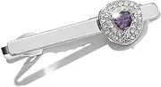 [HAMKVBPR] Men's Tie Clips Creative Men's Set Triangle Zirconia Tie Clip for Business Wedding