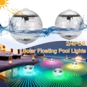 Solar Floating Pond Light Waterproof LED Globe Lamp Pool Garden Hanging Lights