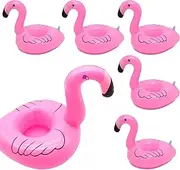 Dancepanda Flamingo Inflatable Drink Holders, Pool Float, Cup Holders for Pool Party (Flamingo)