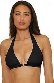 [BECCA] Women's Standard Zanzibar Triangle Bikini Top, Adjustable, Tie Back, Swimwear Separates