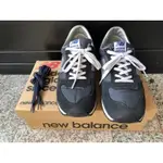 中古 英國製 NEW BALANCE MNCKSW NATIONAL CLASS 深藍/銀 慢跑鞋 US10.5適合10